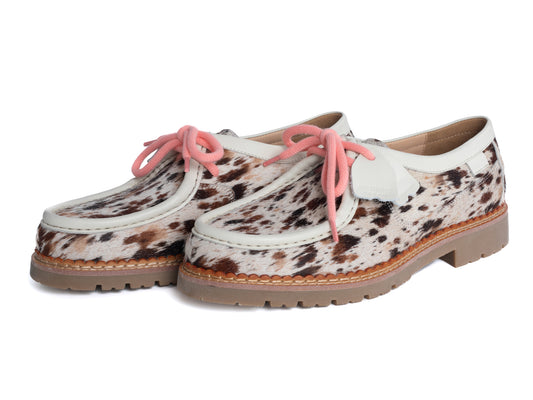 DYZZYMOTIF HORSEHAIR LEATHER DERBY