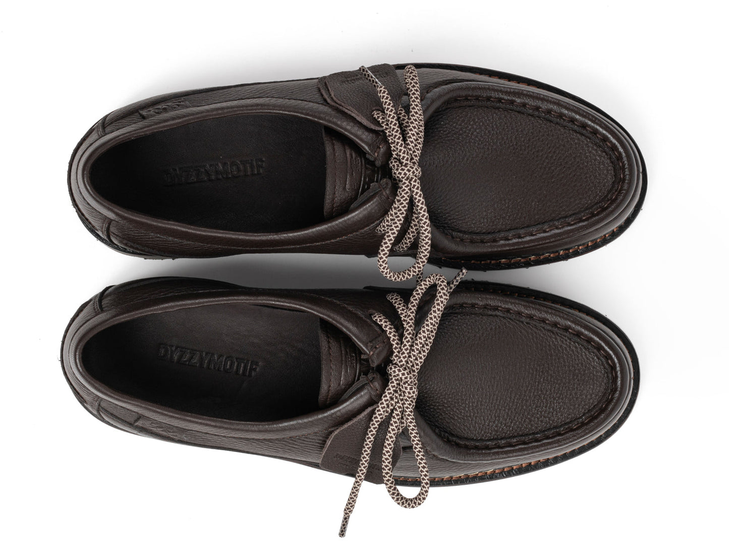 DYZZYMOTIF COWHIDE LEATHER DERBY