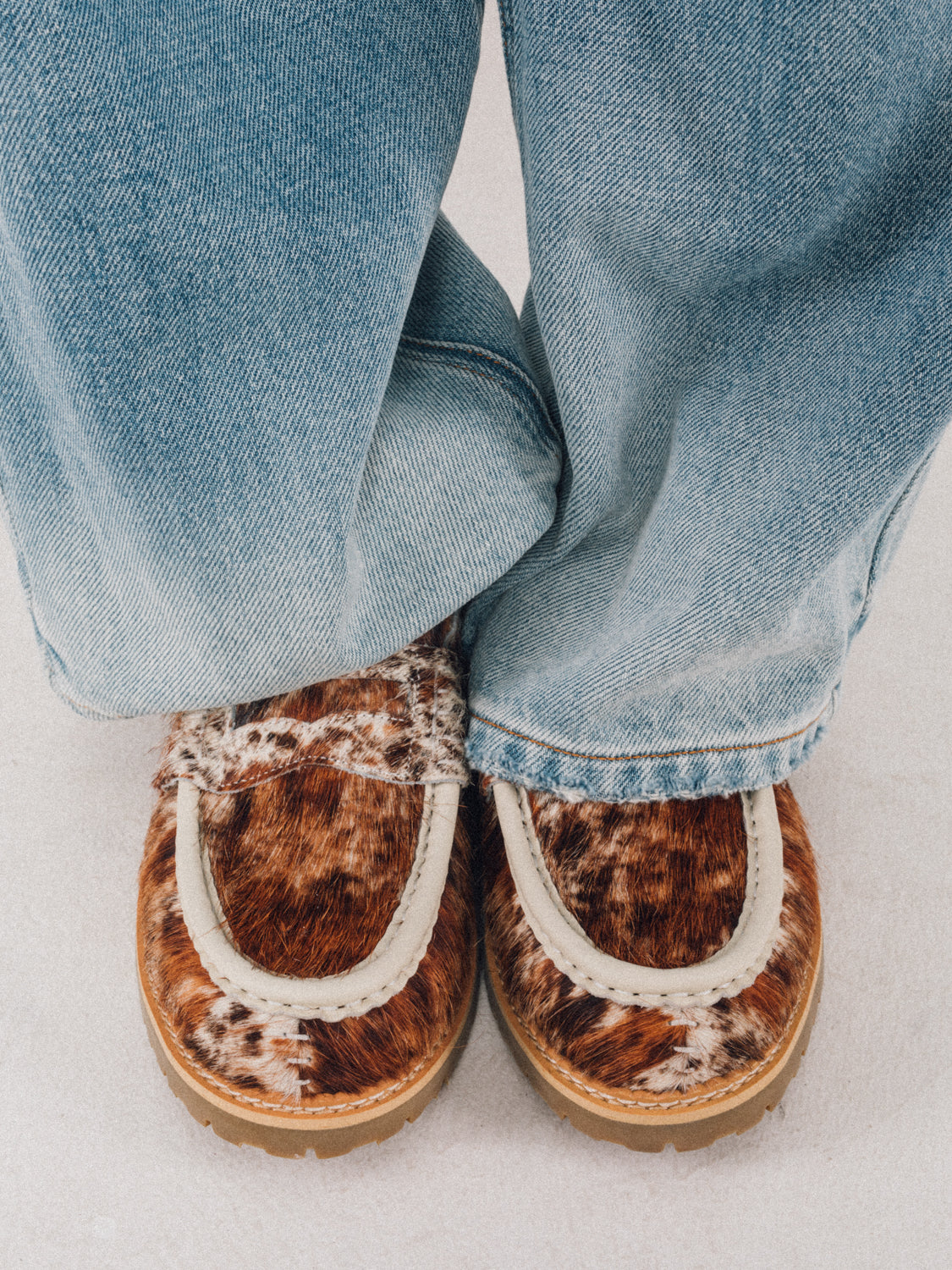 DYZZYMOTIF HORSEHAIR LOAFER CAVALLINO