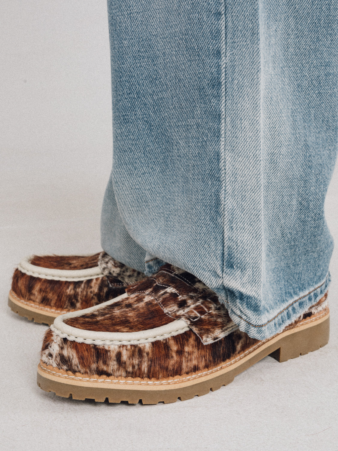 DYZZYMOTIF HORSEHAIR LOAFER CAVALLINO