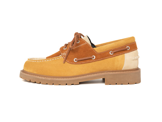 DYZZYMOTIF SUEDE LEATHER BOAT LOAFER HARBOR TASSEL