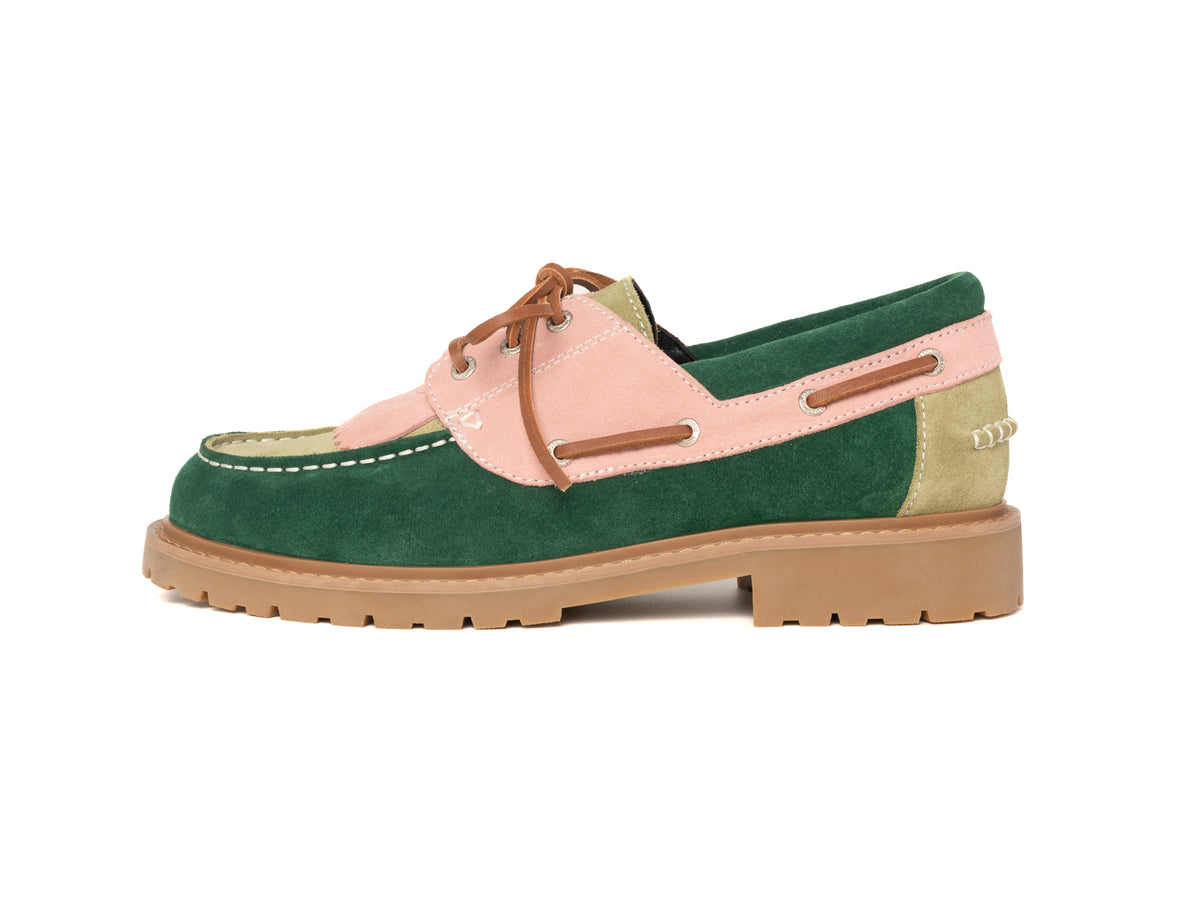 DYZZYMOTIF SUEDE LEATHER BOAT LOAFER HARBOR TASSEL