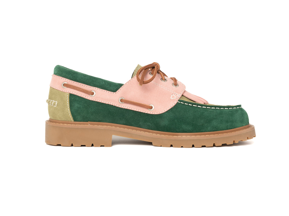 DYZZYMOTIF SUEDE LEATHER BOAT LOAFER HARBOR TASSEL