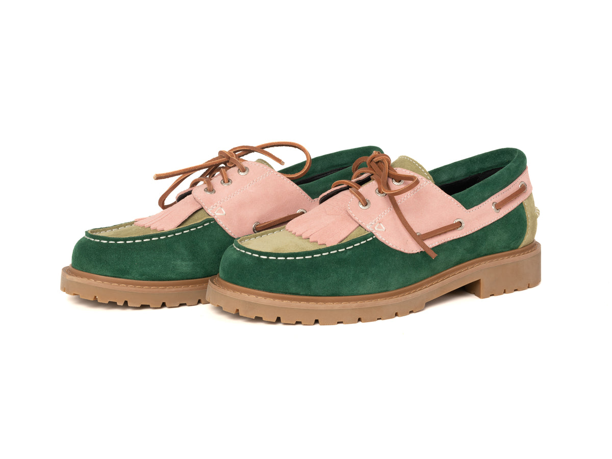 DYZZYMOTIF SUEDE LEATHER BOAT LOAFER HARBOR TASSEL