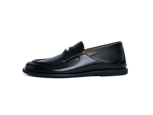 DYZZYMOTIF COWHIDE LEATHER PENNY LOAFER