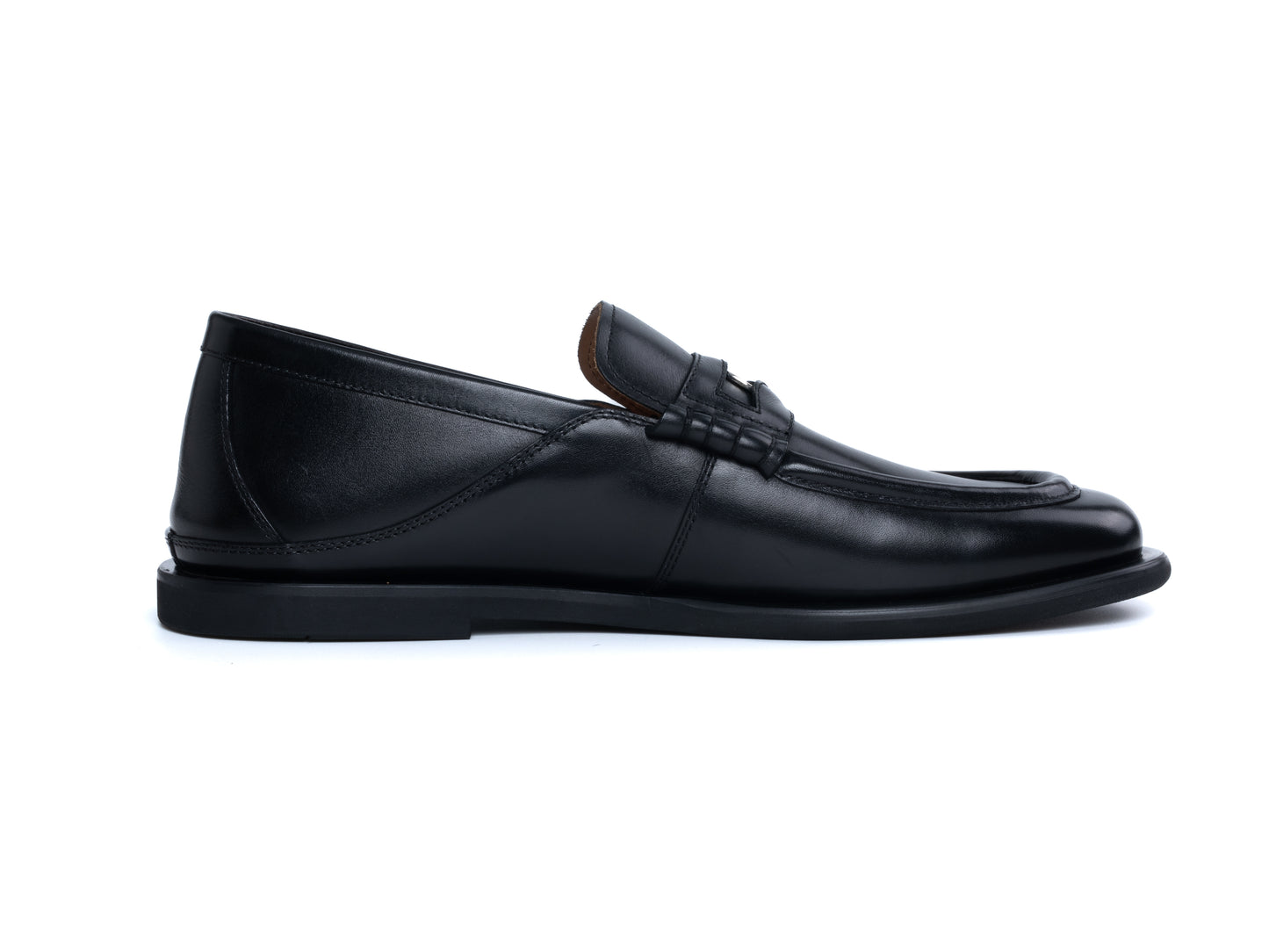 DYZZYMOTIF COWHIDE LEATHER PENNY LOAFER