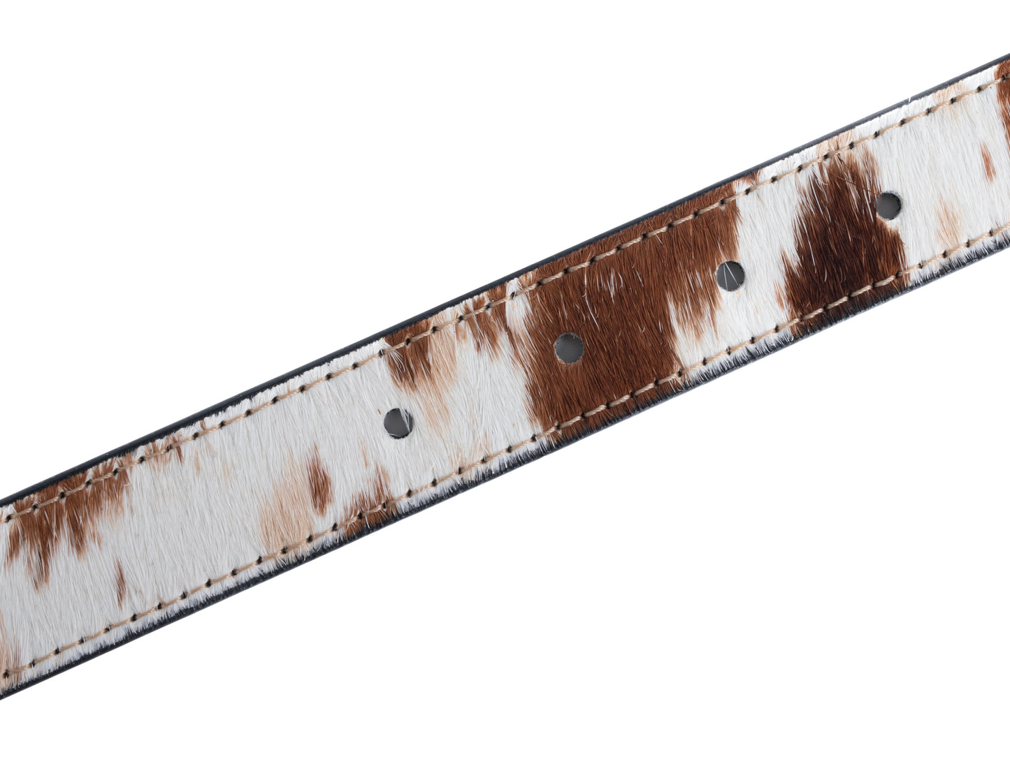 DYZZYMOTIF LEOPARD HORSEHAIR LEATHER BELT