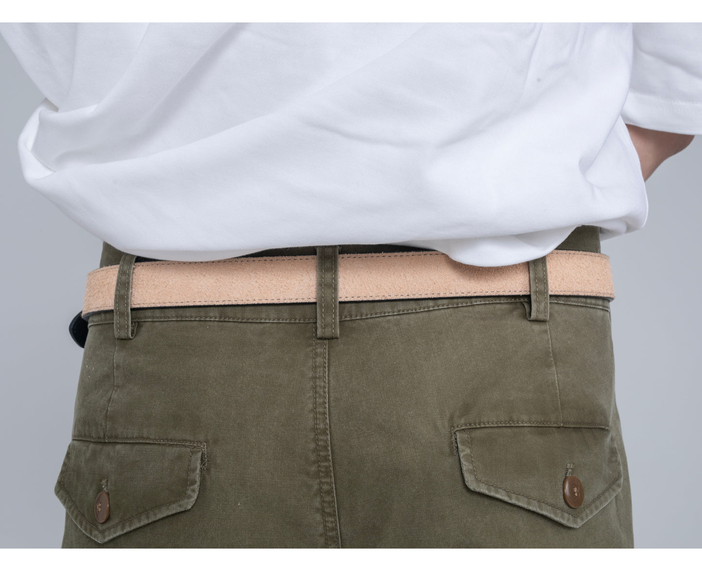 DYZZYMOTIF SUEDE LEATHER BELT