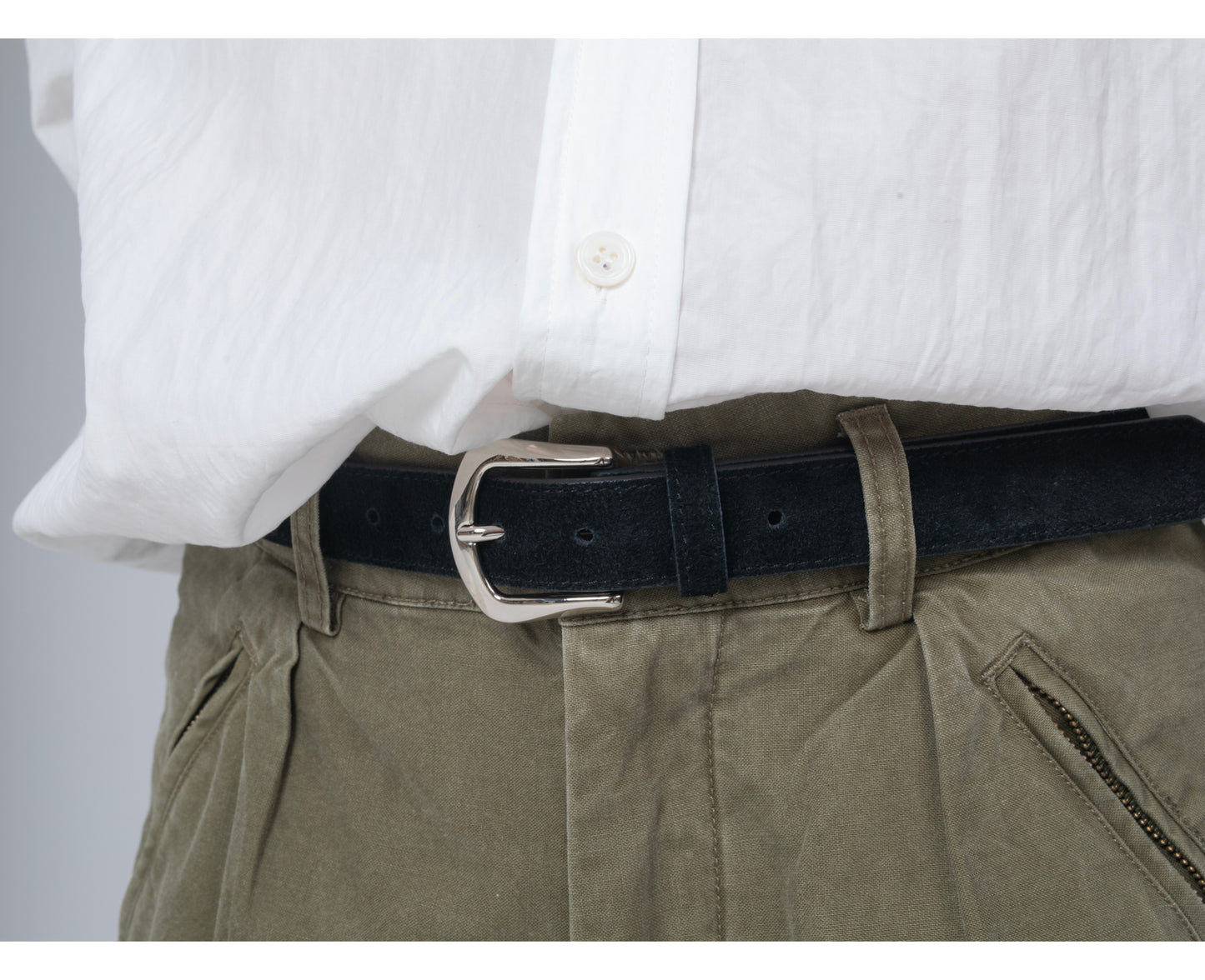 DYZZYMOTIF SUEDE LEATHER BELT