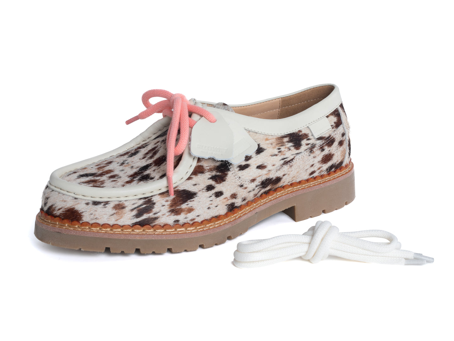 DYZZYMOTIF HORSEHAIR LEATHER DERBY