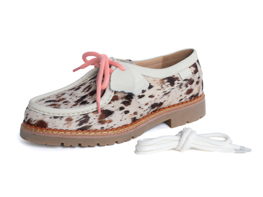 DYZZYMOTIF HORSEHAIR LEATHER DERBY